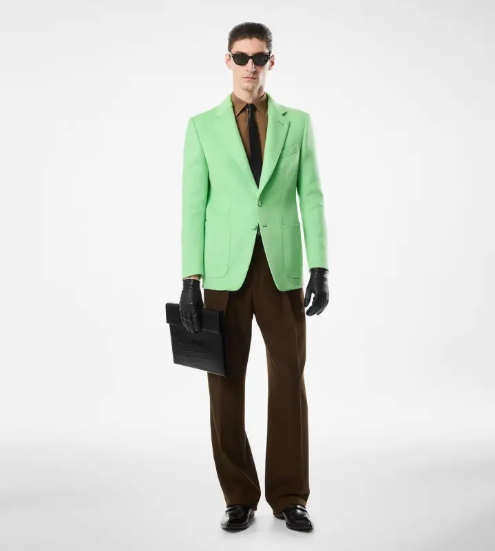 BROKEN TWILL DOUBLE PLEAT PANT online